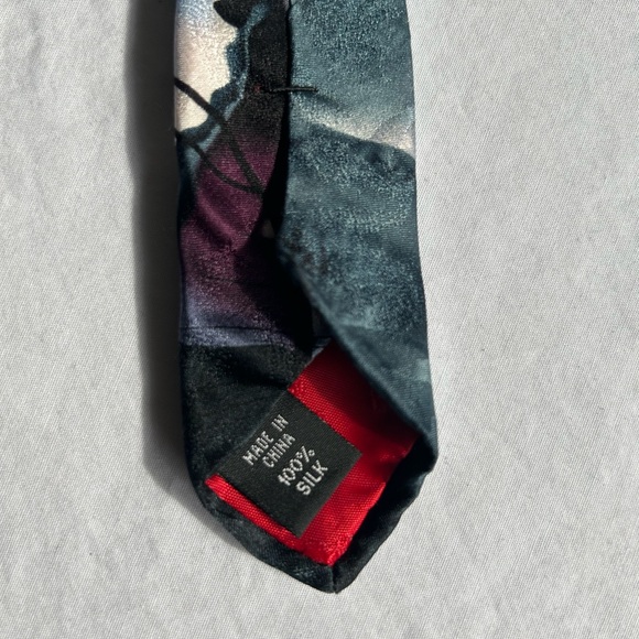 Jerry Garcia Silk Necktie 3.5 inch width 60 inch Length abstract design Shahman - Picture 5 of 7